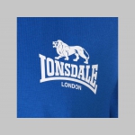 Lonsdale royal (kráľovsky) modré pánske tričko s tlačeným malým logom a bielym lemovaním okolo goliera a naspodu rukávov materiál 60%bavlna 40%polyester